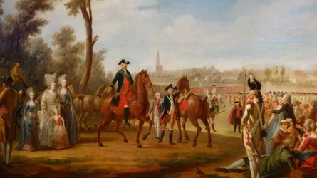 Review of the Condé Regiment in Strasbourg